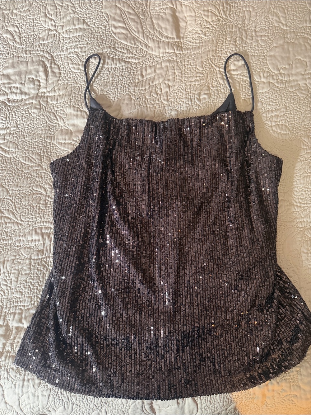 Bar III - brand NEW Sequin Cami Tank Top - Black